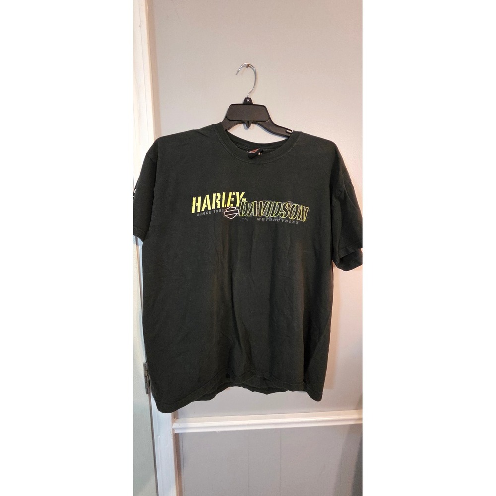 Harley Davidson Sturgis South Dakota Graphic T-Shirt Mens XL Black Short Sleeve